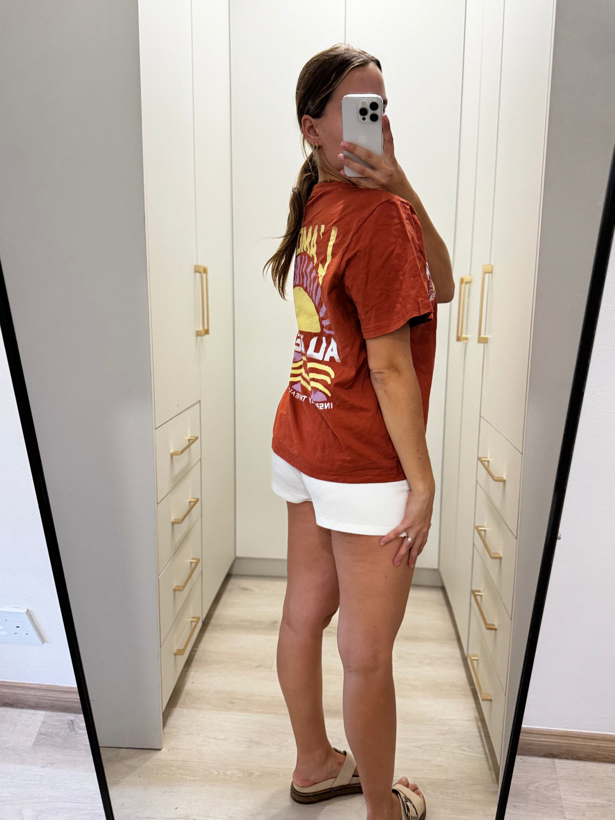 Orange graphic tee (Z)