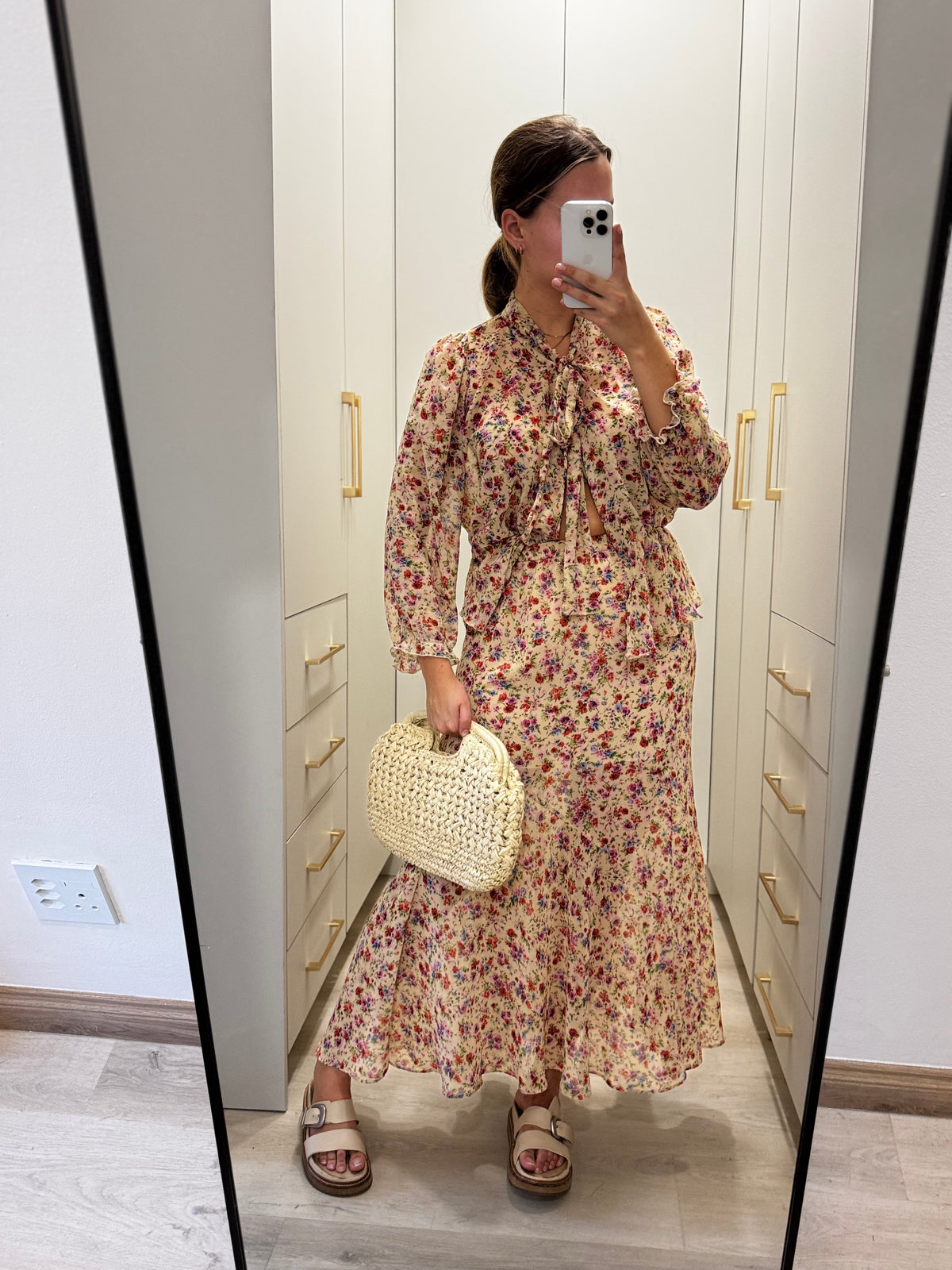 ZARA floral matching set (Z)